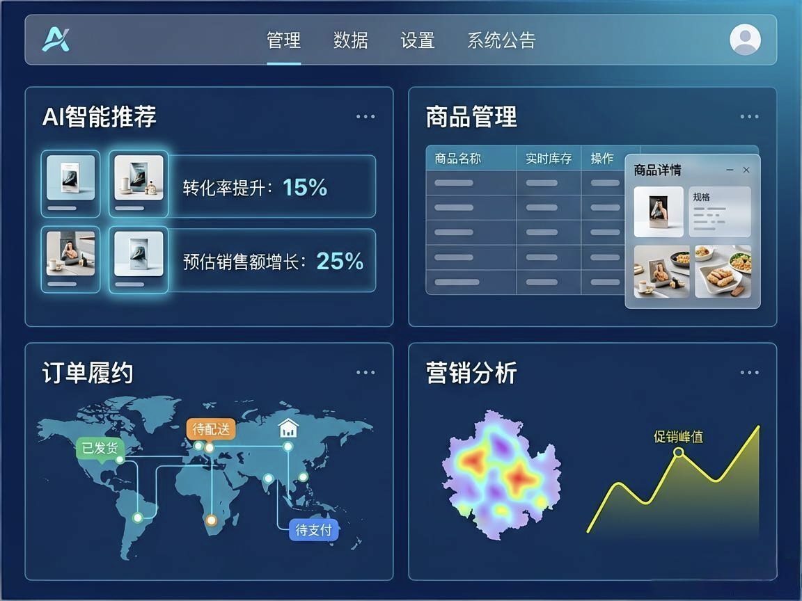 AI电商数字化管理平台开发案例-广州亿简科技